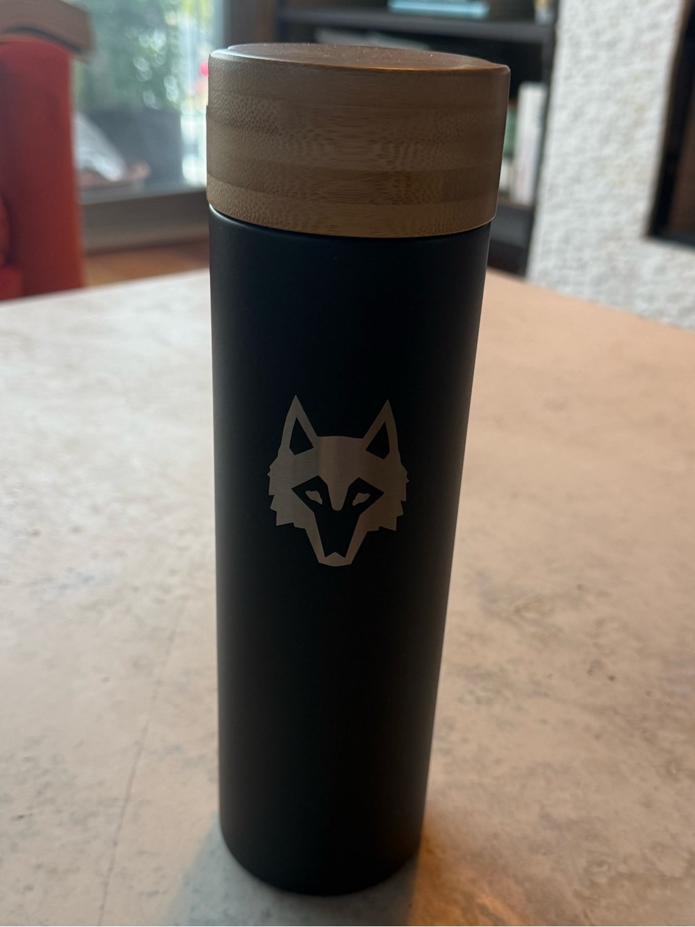 Greyson and Welly Rare Insulated Stainless Steel Travel Bottle with Bamboo Lid